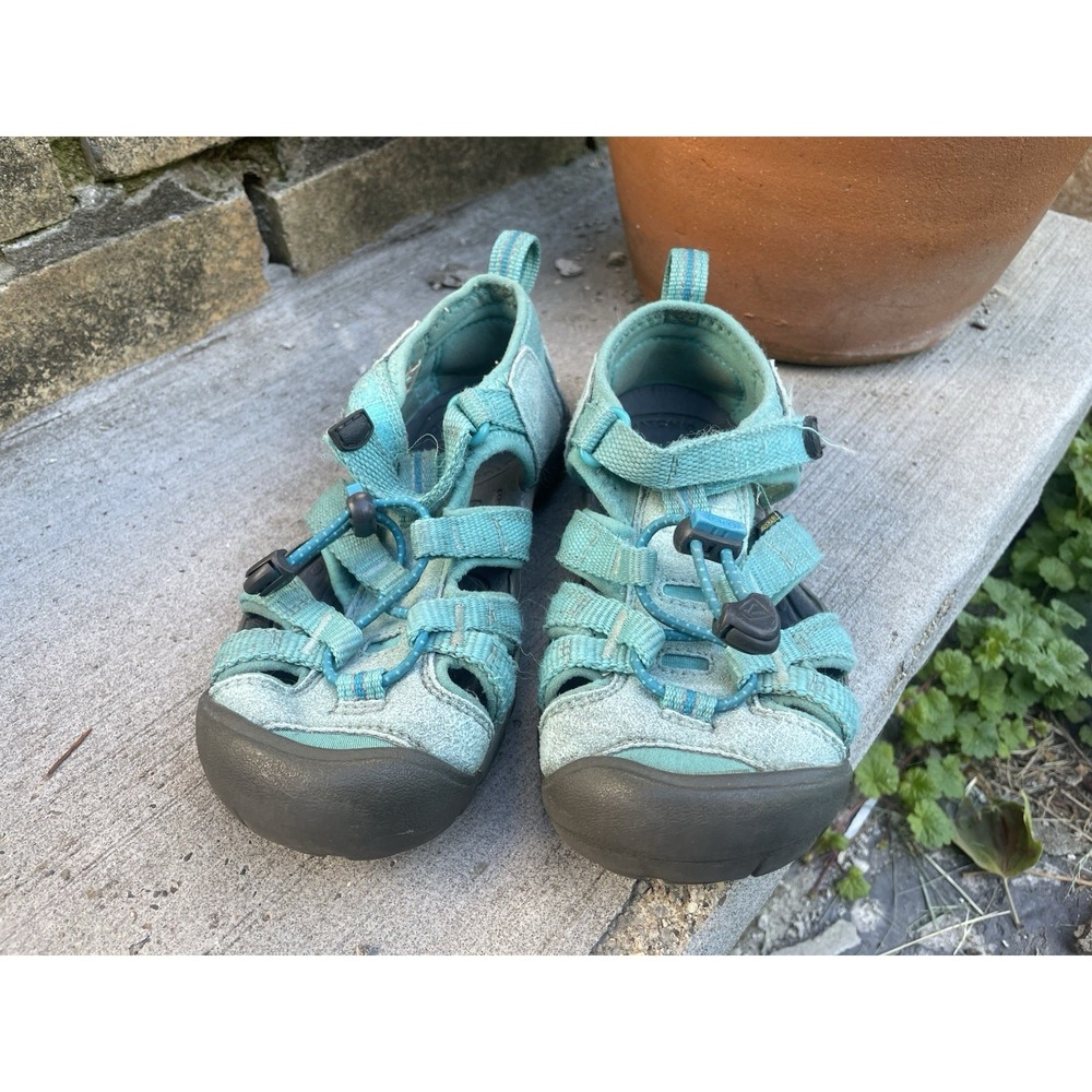 Keen Newport H2 Girls Size 12 Youth Teal Sandals Waterproof Hiking Water Shoes - Picture 4 of 6